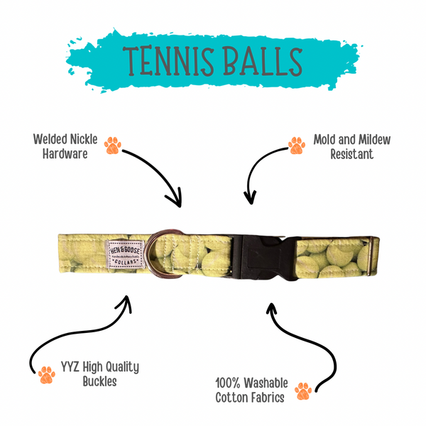 Tennis Balls Pet Collar